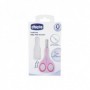 CHICCO CISEAUX LIGHT ROSE AVEC ETUI PROTECTEUR